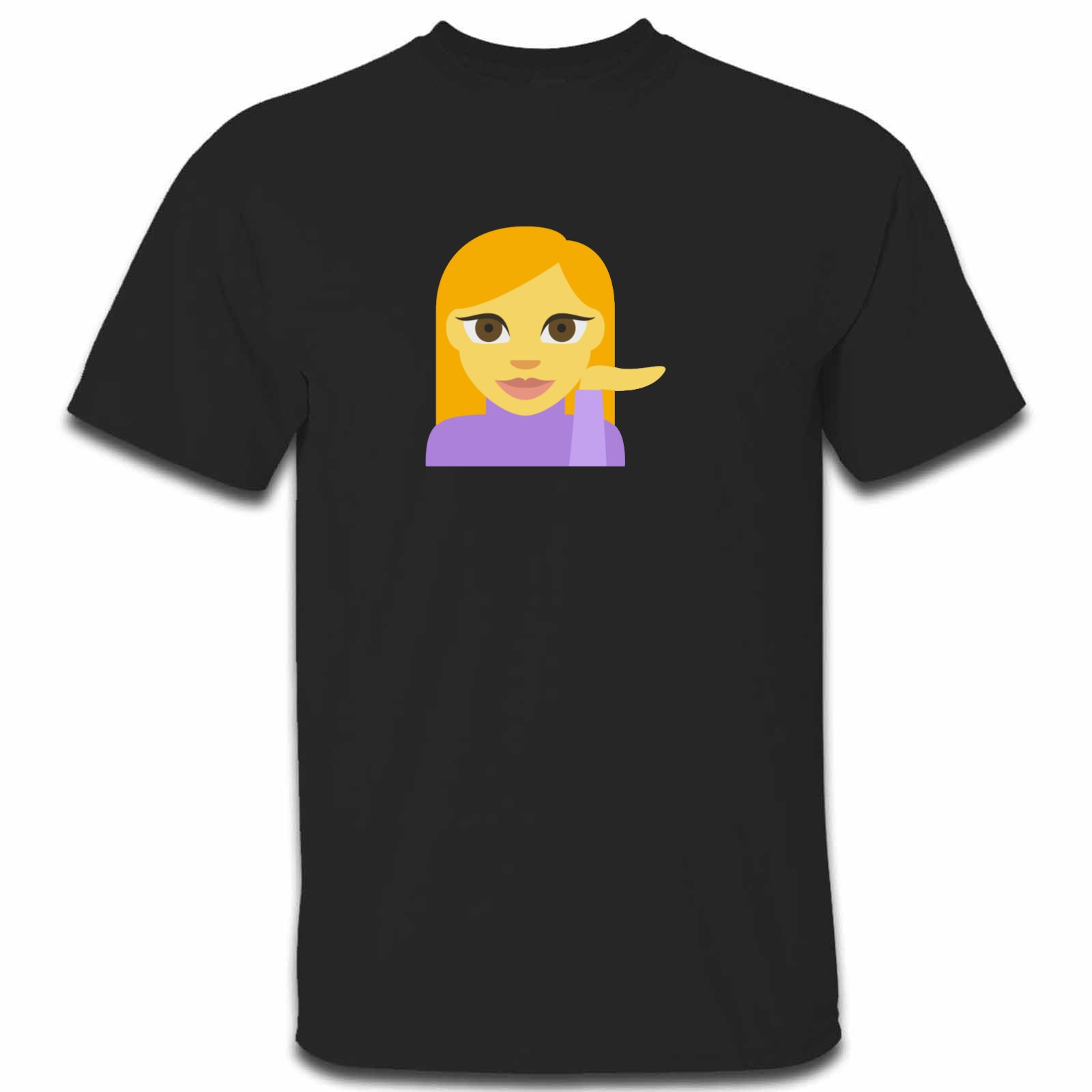 Emoji Information Desk Person Mens Tshirt Available In Many