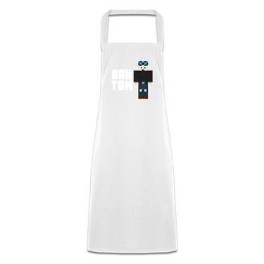 Picture of Dantdm Dan The Diamond Minecart Blue Hair Player Skin Standing Pose And White Text Adult Apron