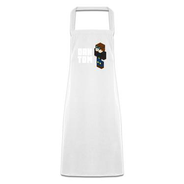 Picture of Dantdm Dan The Diamond Minecart Player Skin 3D Standing Left Pose And White Text Adult Apron