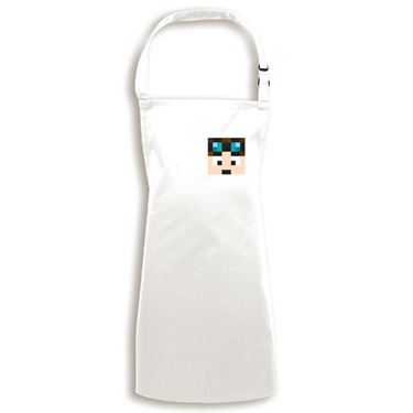 Picture of Dantdm Dan The Diamond Minecart Player Skin Face And White Text Child Apron