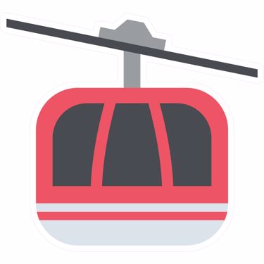 Picture of Emoji Aerial Tramway Wall Sticker