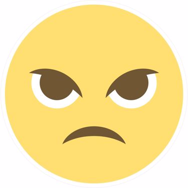 Picture of Emoji Angry Face Wall Sticker