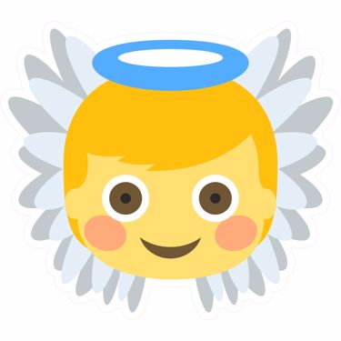 Picture of Emoji Baby Angel Wall Sticker