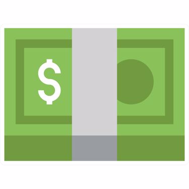 Picture of Emoji Banknote With Dollar Sign Wall Sticker