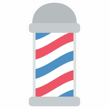 Picture of Emoji Barber Pole Wall Sticker