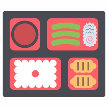 Picture of Emoji Bento Box Wall Sticker
