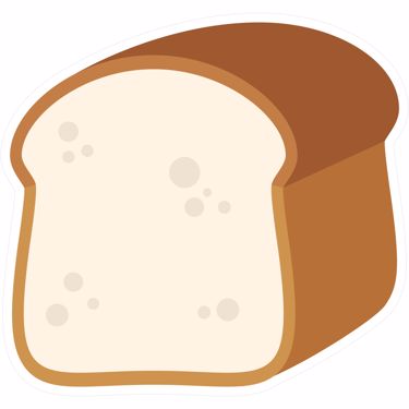 Picture of Emoji Bread Wall Sticker