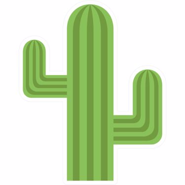 Picture of Emoji Cactus Wall Sticker