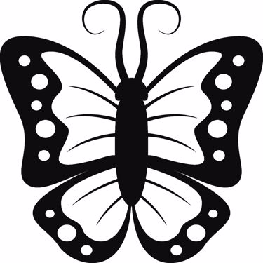 Picture of Emoji Butterfly Decal Sticker