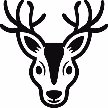 Picture of Emoji Deer Decal Sticker