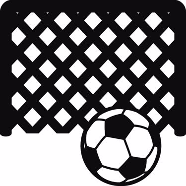 Picture of Emoji Goal Net Decal Sticker