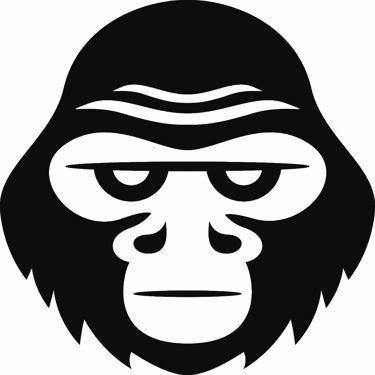 Picture of Emoji Gorilla Decal Sticker