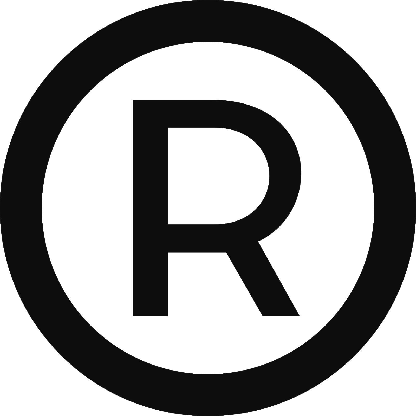 Emoji Registered Sign Decal Sticker Symbols. Imprintable