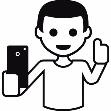 Picture of Emoji Selfie Decal Sticker