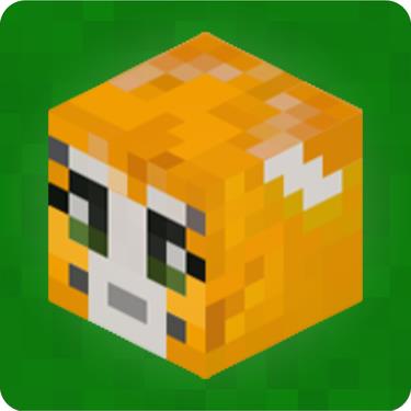 Picture of Stampy Cat Player Skin 3D Head Left Pose Wall Sticker