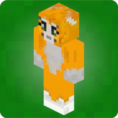 Picture of Stampy Cat Player Skin 3D Standing Left Pose Wall Sticker