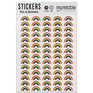 Picture of Rainbow Traditional Seven Colours Sticker Sheet