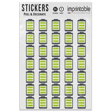 Picture of Emoji Battery Sticker Sheet