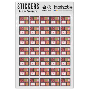 Picture of Emoji Bento Box Sticker Sheet