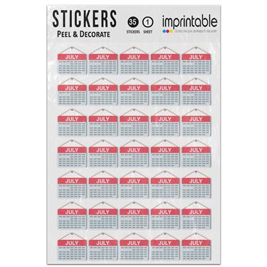 Picture of Emoji Calendar Sticker Sheet