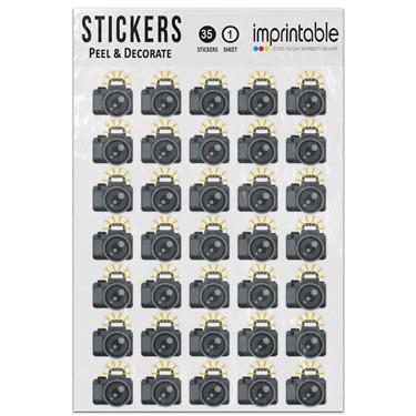Picture of Emoji Camera With Flash Sticker Sheet