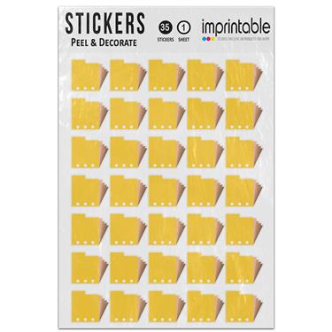 Picture of Emoji Card Index Dividers Sticker Sheet