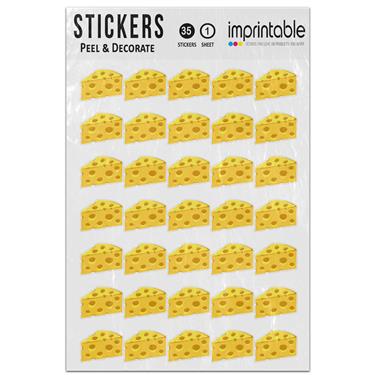 Picture of Emoji Cheese Wedge Sticker Sheet