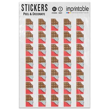 Picture of Emoji Chocolate Bar Sticker Sheet