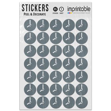 Picture of Emoji Clock Face Eight Oclock Sticker Sheet