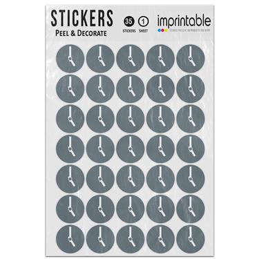 Picture of Emoji Clock Face Five Oclock Sticker Sheet