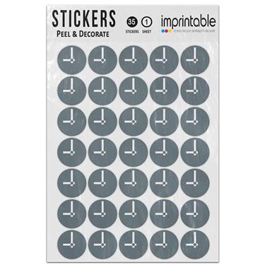 Picture of Emoji Clock Face Nine Oclock Sticker Sheet