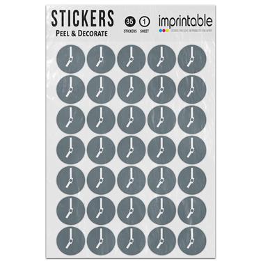 Picture of Emoji Clock Face Seven Oclock Sticker Sheet