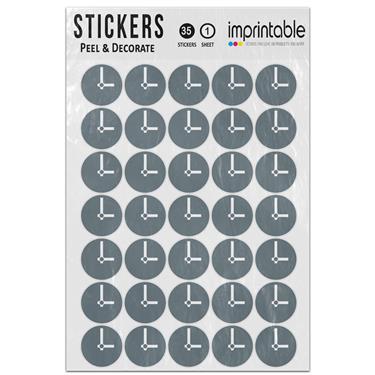 Picture of Emoji Clock Face Three Oclock Sticker Sheet