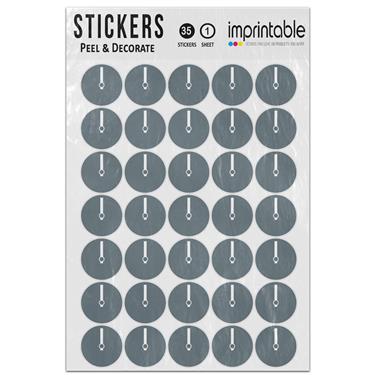 Picture of Emoji Clock Face Twelve Oclock Sticker Sheet