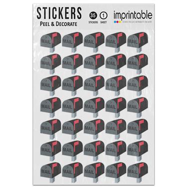 Picture of Emoji Closed Mailbox With Raised Flag Sticker Sheet