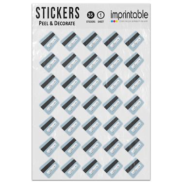 Picture of Emoji Credit Card Sticker Sheet