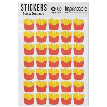 Picture of Emoji French Fries Sticker Sheet
