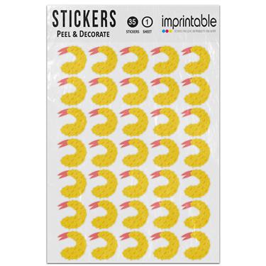 Picture of Emoji Fried Shrimp Sticker Sheet
