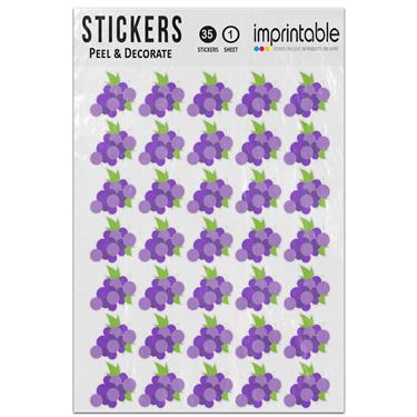 Picture of Emoji Grapes Sticker Sheet