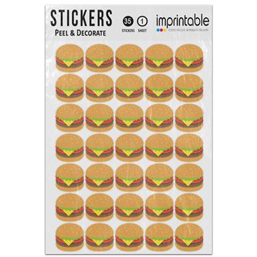 Picture of Emoji Hamburger Sticker Sheet