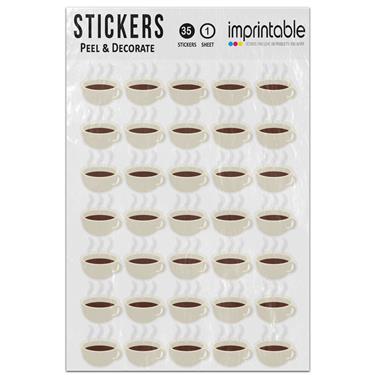 Picture of Emoji Hot Beverage Sticker Sheet