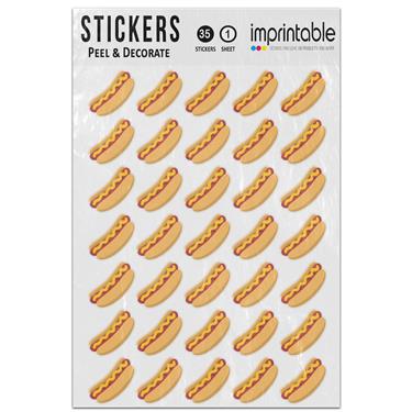 Picture of Emoji Hot Dog Sticker Sheet