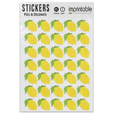 Picture of Emoji Lemon Sticker Sheet