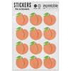 Picture of Emoji Peach Sticker Sheet