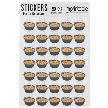 Picture of Emoji Pot Of Food Sticker Sheet