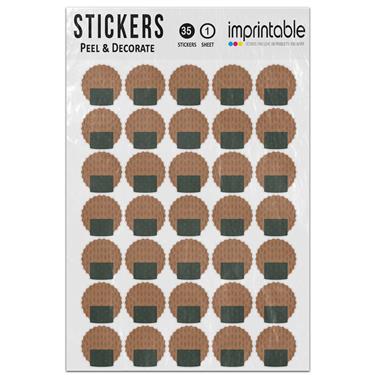 Picture of Emoji Rice Cracker Sticker Sheet