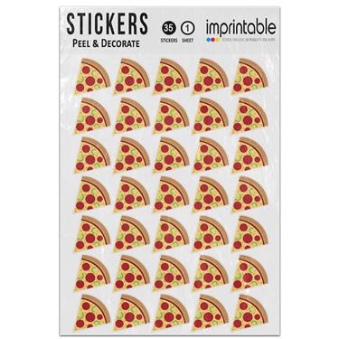 Picture of Emoji Slice Of Pizza Sticker Sheet