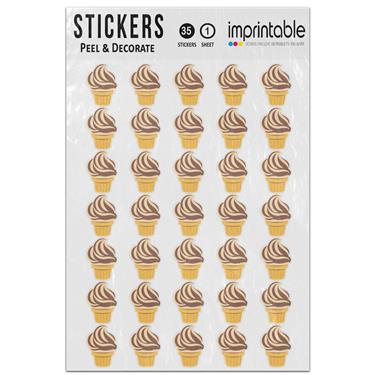 Picture of Emoji Soft Ice Cream Sticker Sheet