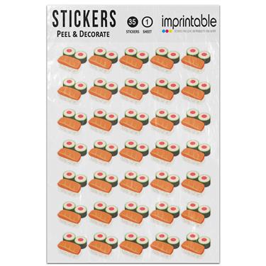 Picture of Emoji Sushi Sticker Sheet