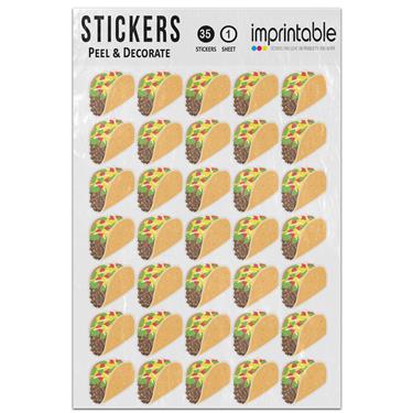 Picture of Emoji Taco Sticker Sheet